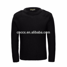 15PKSW35 winter Rib knitting military police sweater